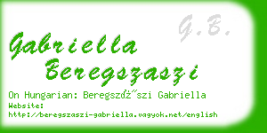 gabriella beregszaszi business card